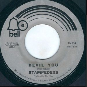 1971 RARE Stampeders Devil You / Giant in the Streets BELL 7” vinyl 1 owner